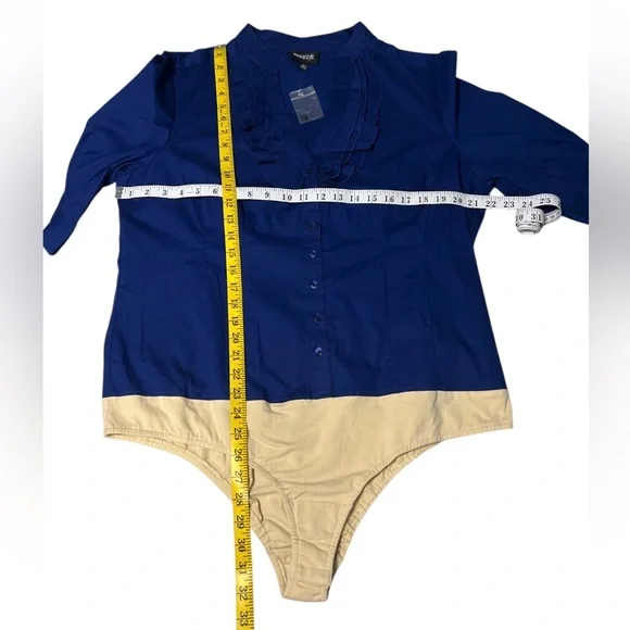 🆕 METROSTYLE Ruffled Bodysuit - Picture 6 of 8